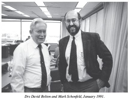 Drs David Bolton and Mark Schonfeld, 1991