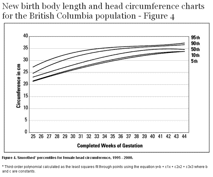 Average Head Size Chart